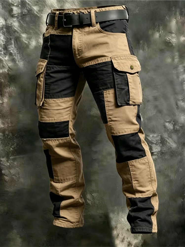 Cargo Jogger Pants - Pantaloni Cargo in Cotone per Uomo,