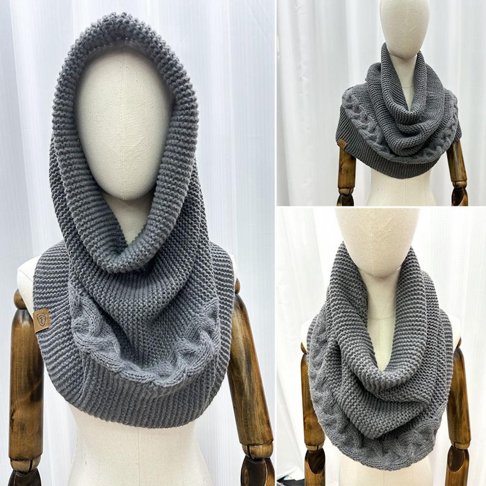 Mens Fashion Caps - Sciarpa invernale lavorata a maglia Donna