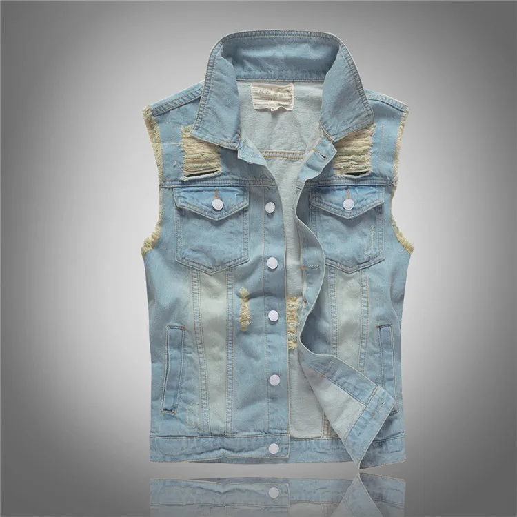 Men'S Fashion Vest With Jeans - Primavera Autunno Nuovi Uomini di Modo