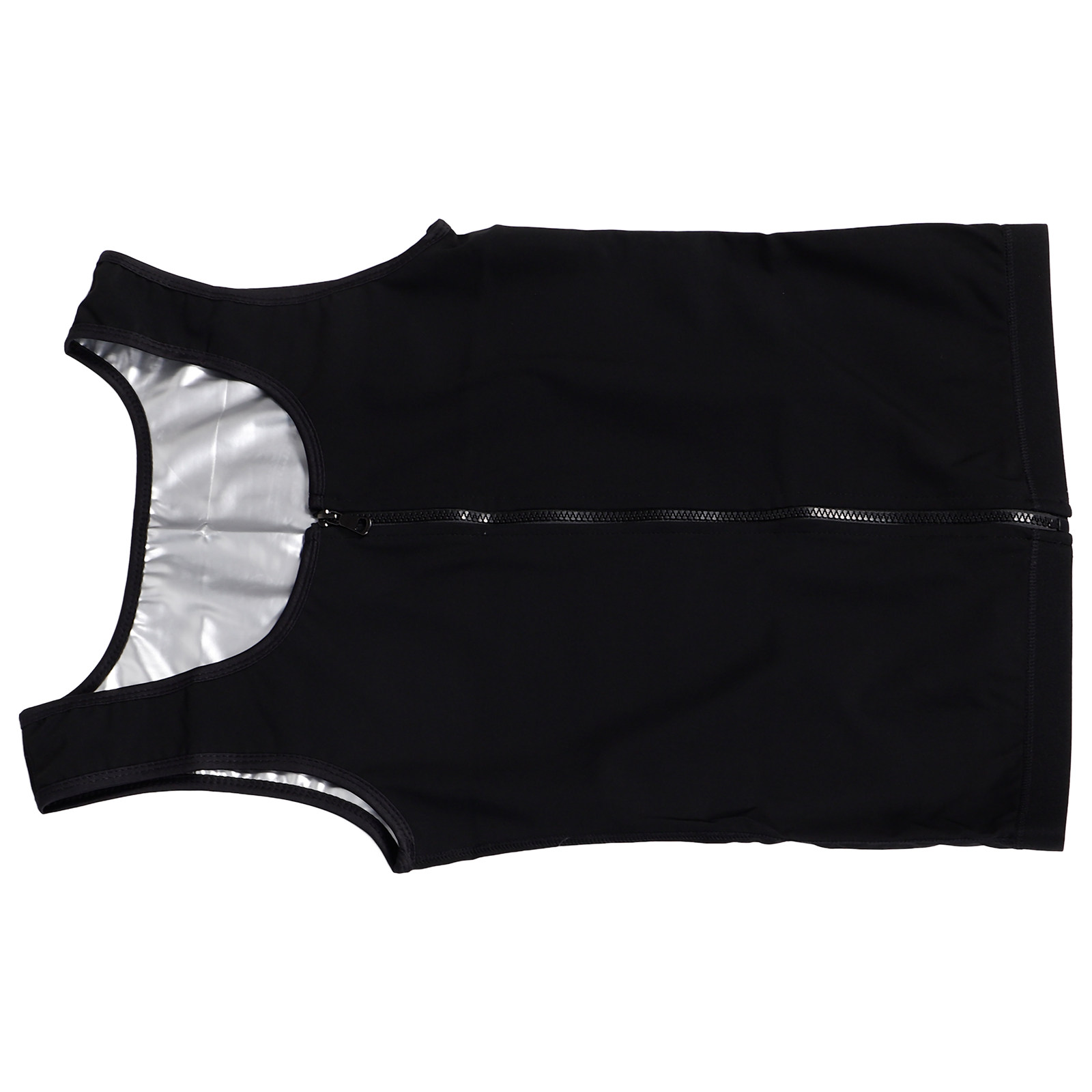 Compression Shirt Workout - Canotta Modellante Uomo con Zip, Gilet