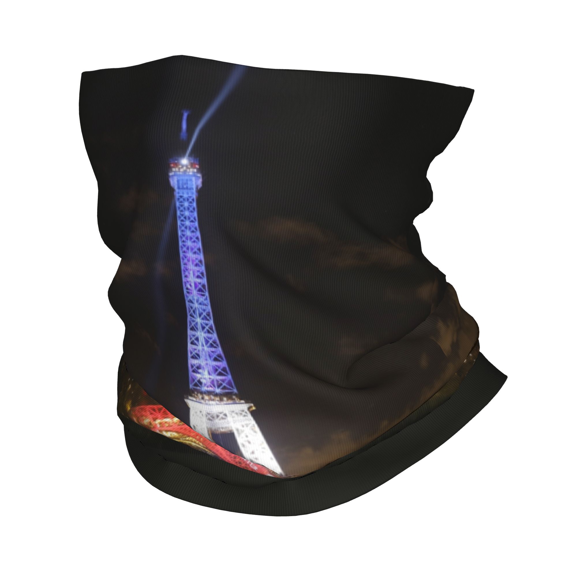 Paris Fashion Men - Sciarpa Multifunzione Invernale con Torre Eiffel,