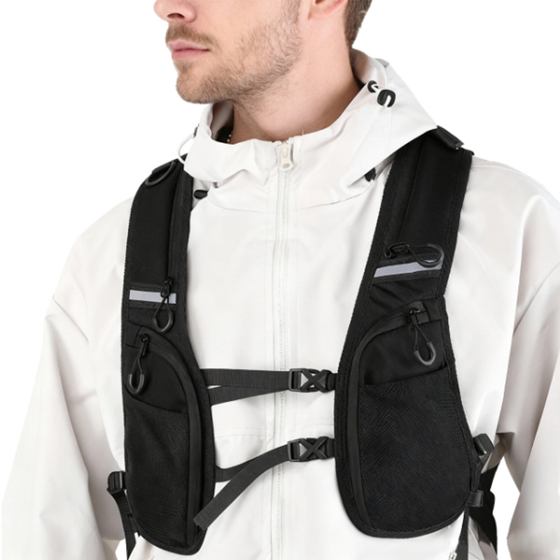 Tactical Vest Men - Gilet Tattico Riflettente Multitasche da Uomo