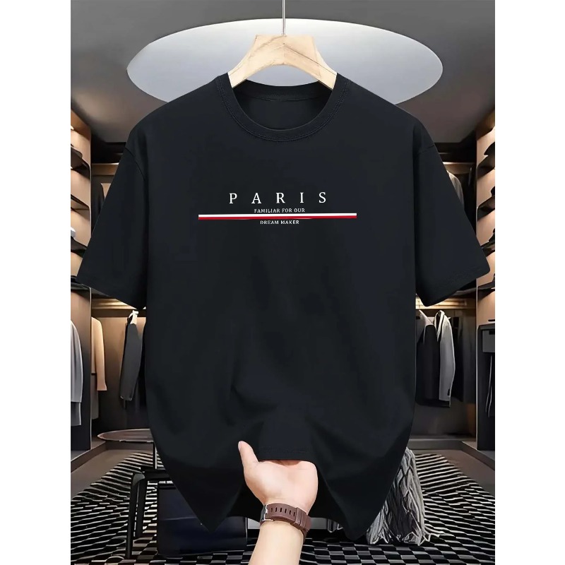 Paris Fashion Men - T-shirt da uomo a maniche corte