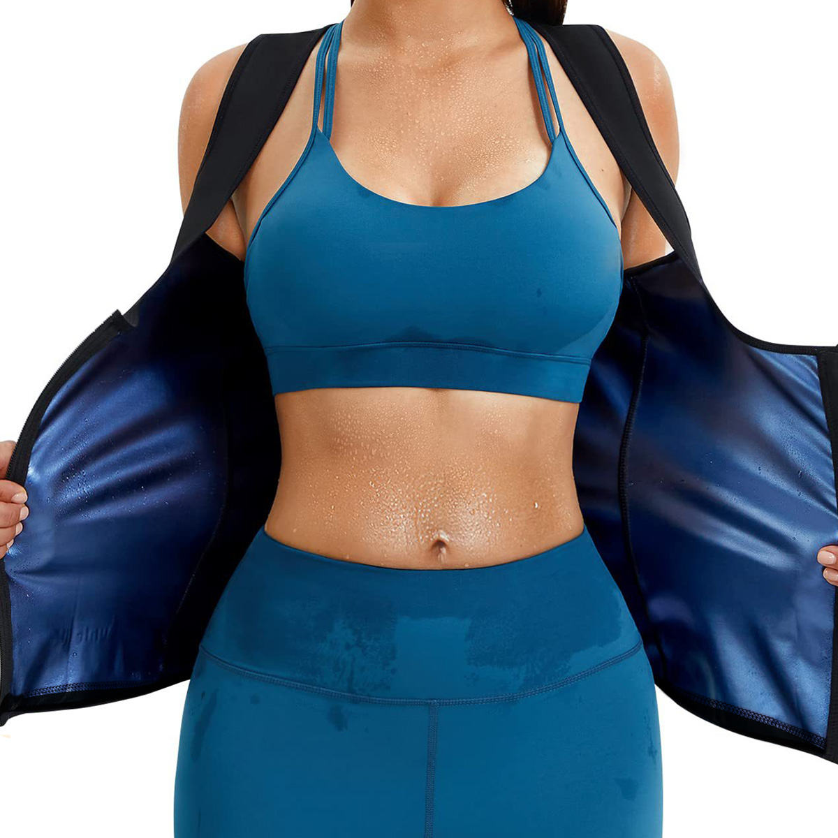 Compression Shirt Workout - 1 pezzo di gilet sportivo da