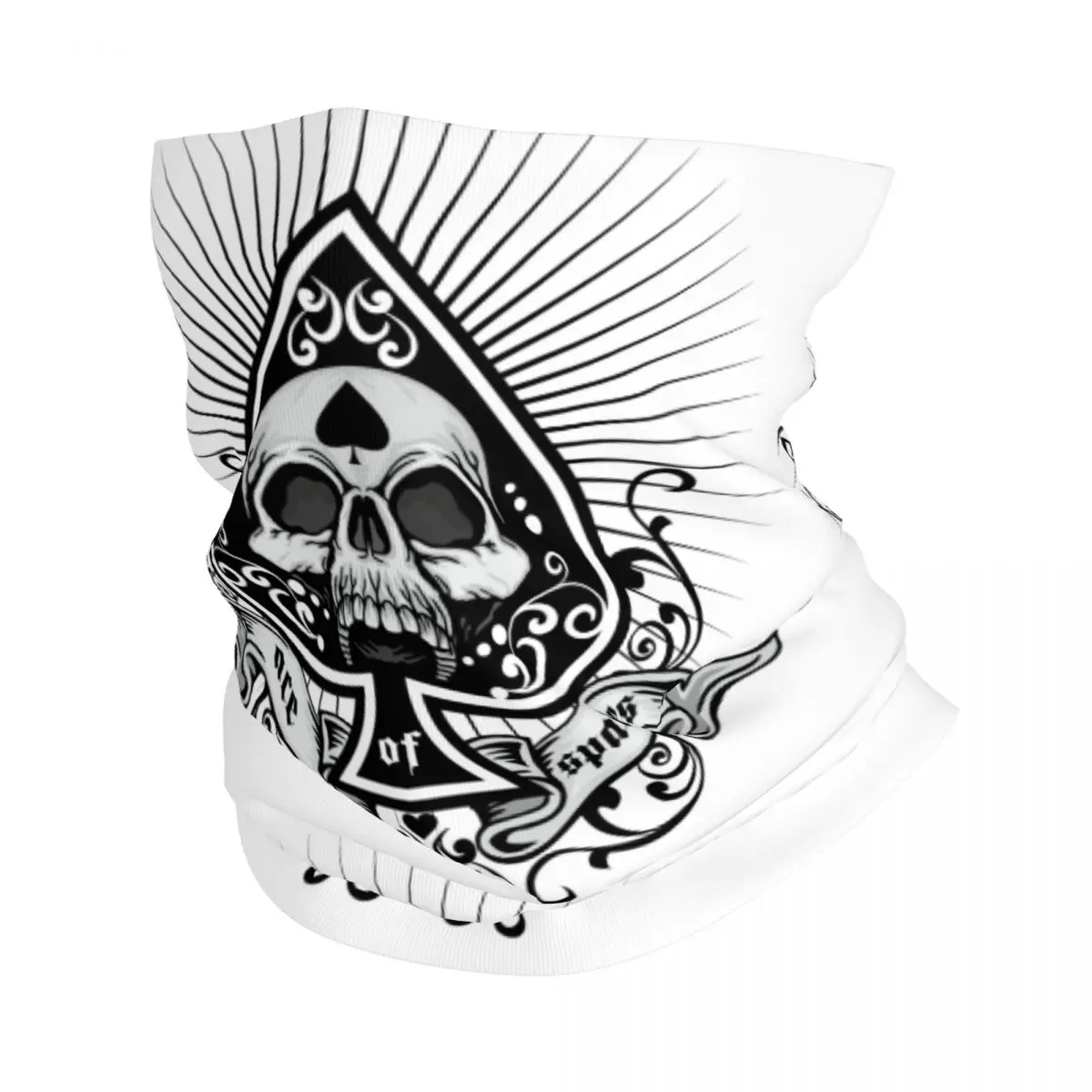 Men'S Fashion 1960S - Nuova Sciarpa Bandana Ace Of Spades