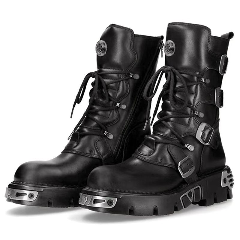 Men'S Fashion News - stivali da moto alti punk gotici