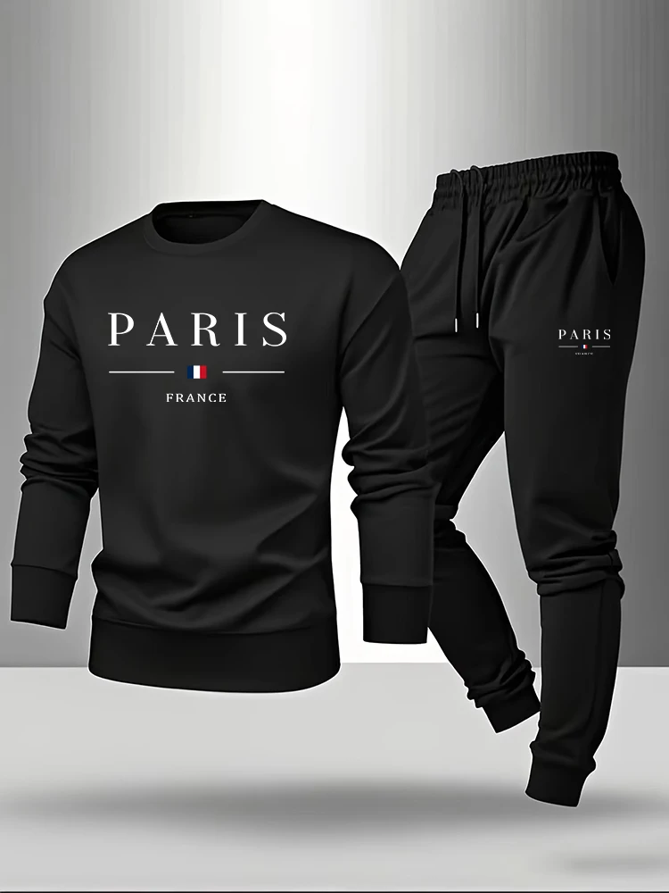 Paris Fashion Men - Completo da Uomo Paris Print: Felpa