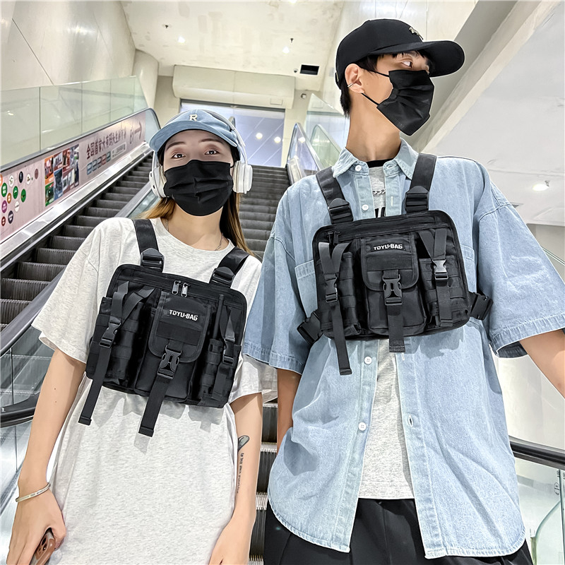 Tactical Vest Men - Borsa da petto da donna streetwear