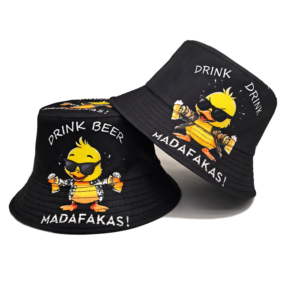Mens Fashion Bucket Hat - Cappello Panama con Stampa Divertente di
