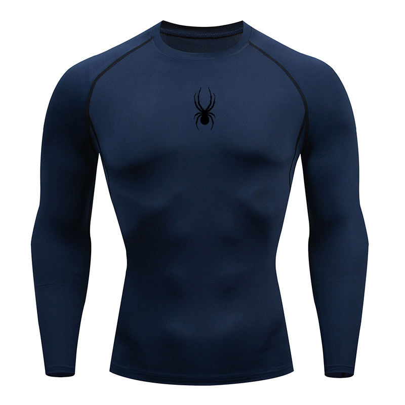 Compression Shirt Workout - T-shirt sportiva a maniche lunghe da