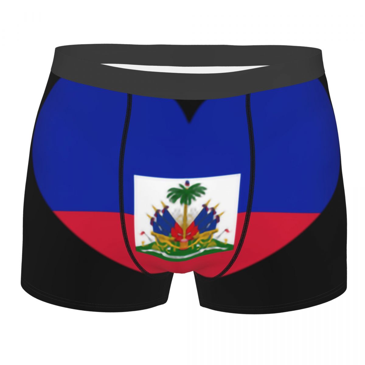Men'S Fashion Underwear - Pantaloncini boxer con bandiera di Haiti