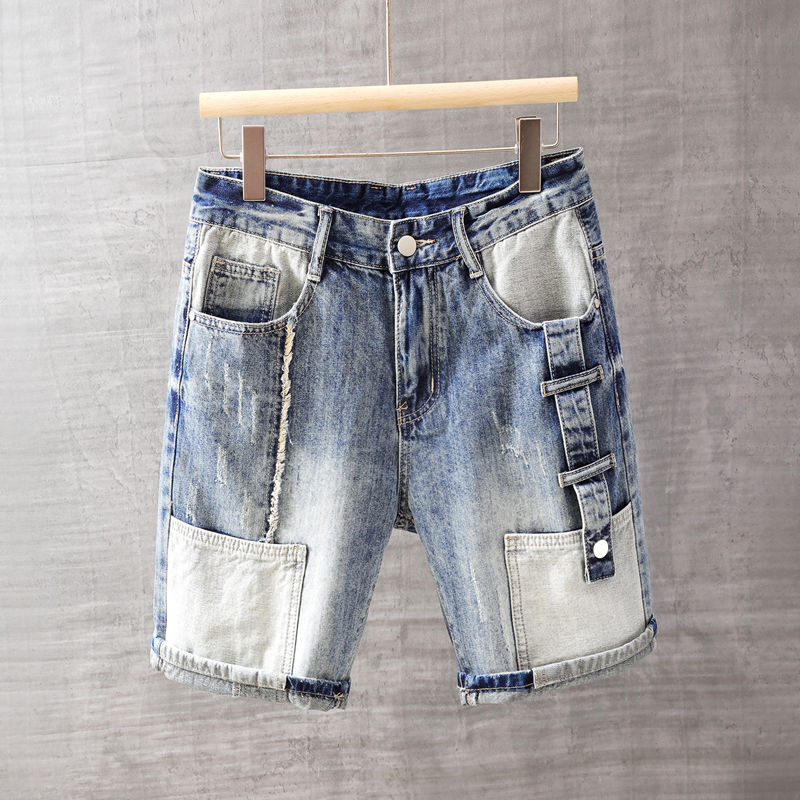 Jeans Pants Fashion Men - Pantaloni jeans corti da uomo con
