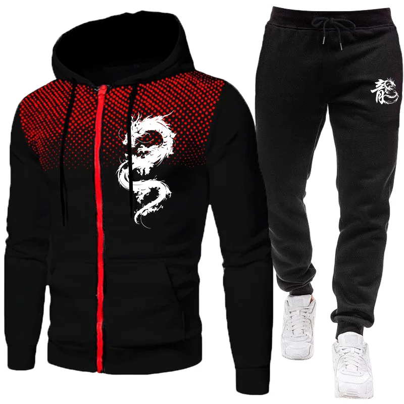 Paris Fashion Men - Set da Uomo con Stampa Drago
