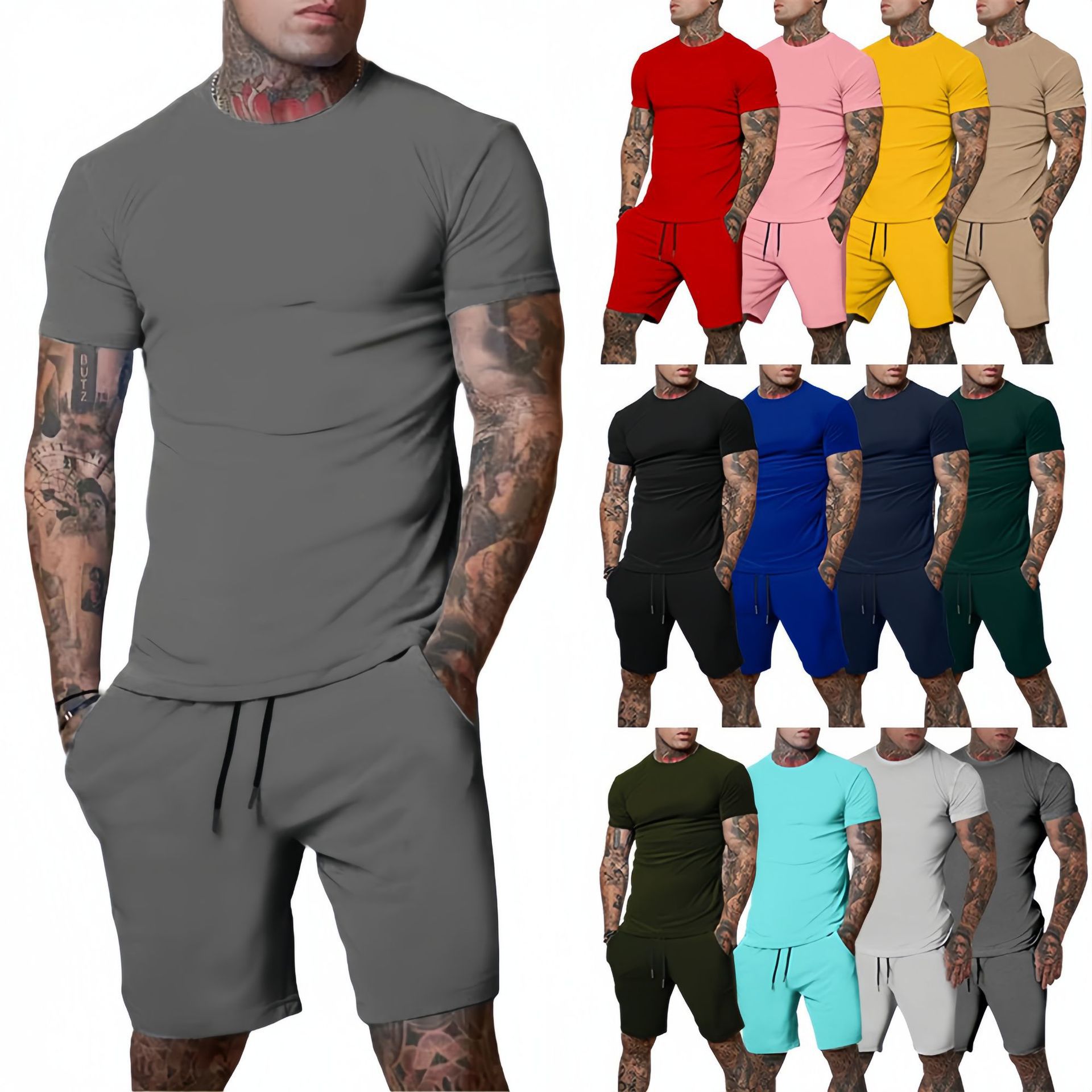 Mens Fashion Clothes - Completo Sportivo Estivo alla Moda e