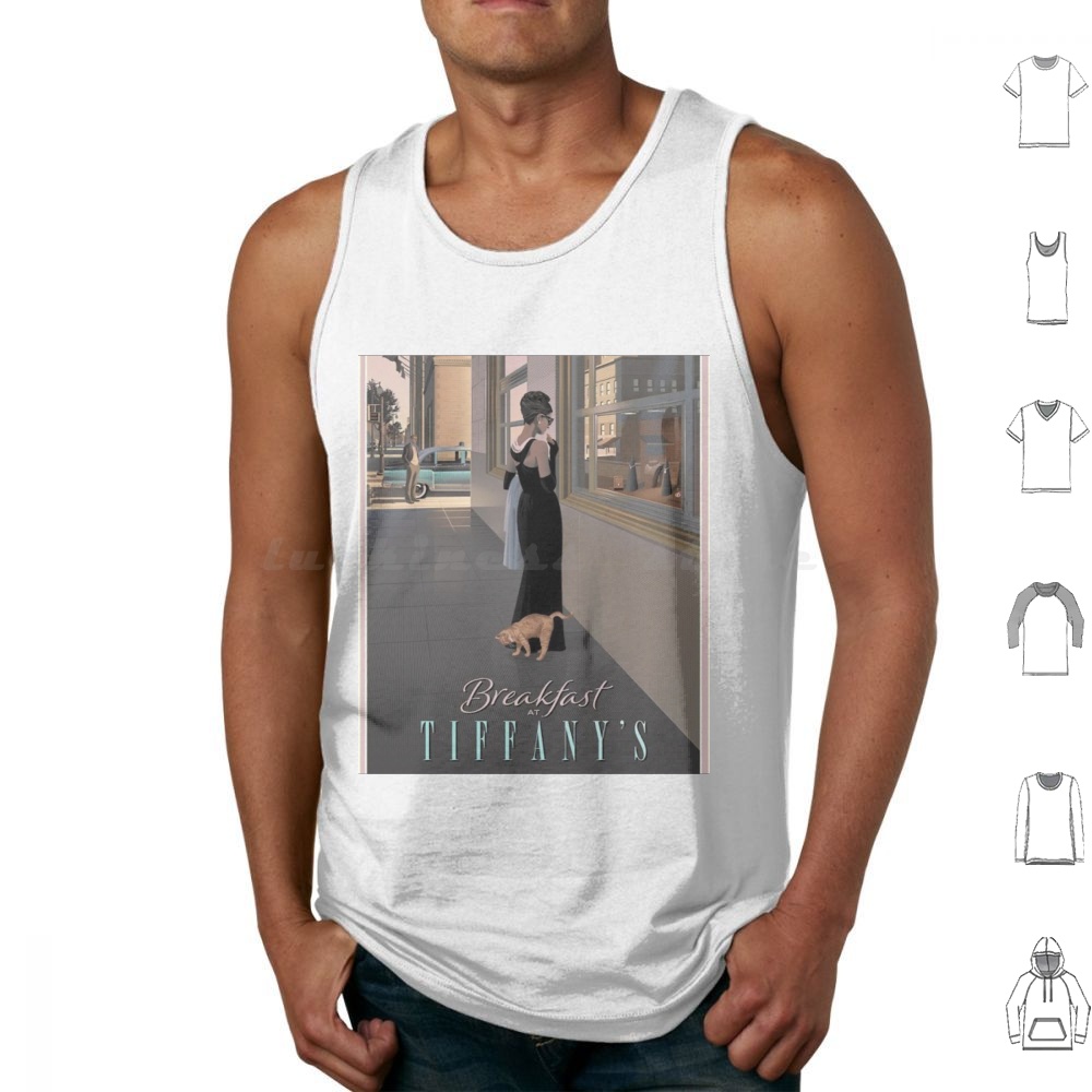 Men'S Fashion 1960S - Canotte Breakfast Tank Tops senza maniche