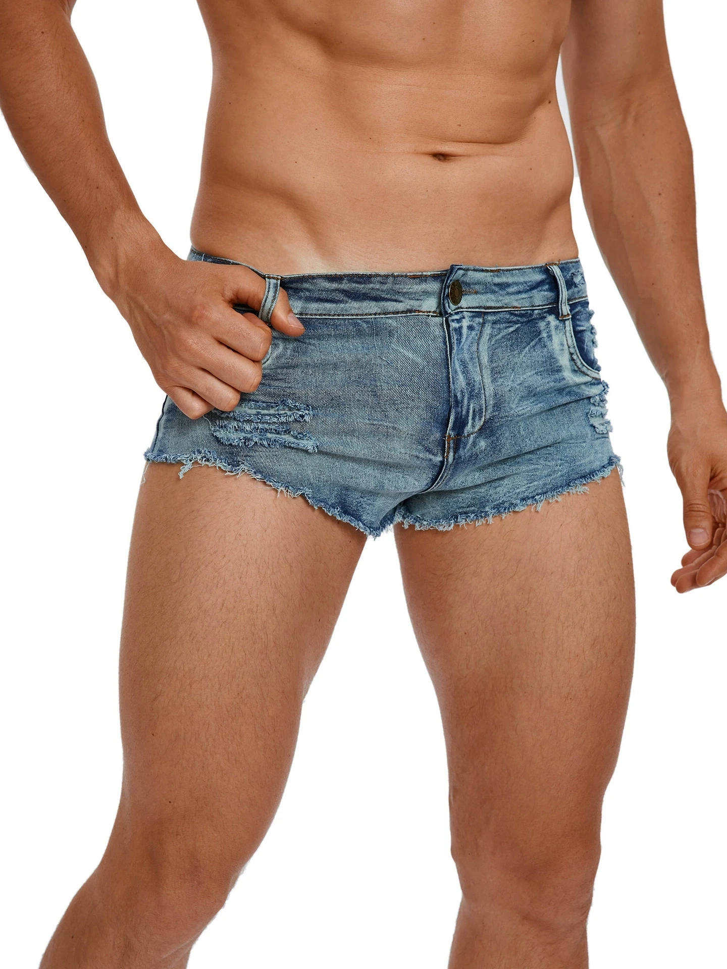 Jeans Pants Fashion Men - Pantaloncini Jeans da Uomo a Vita