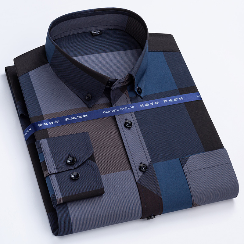 Dress Shirt Non-Iron - Camicie eleganti da uomo Primavera Autunno