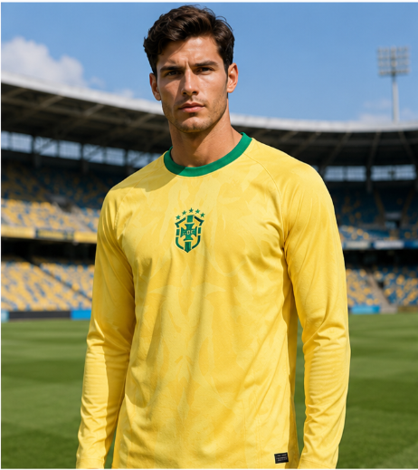 Men'S Fashion Trends - Maglia da Calcio a Maniche Lunghe