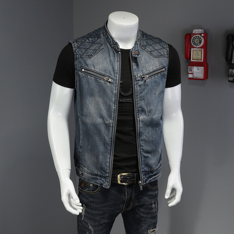Men'S Fashion Vest With Jeans - 2026 Gilet di jeans da uomo