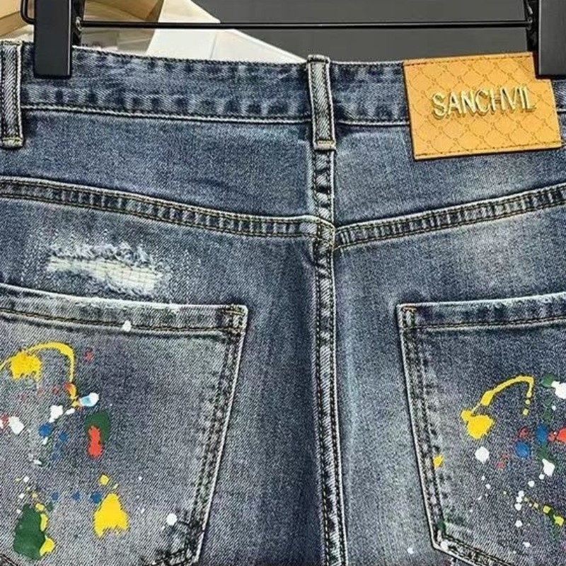Pantaloni jeans corti da uomo  - Jeans Pants Fashion Men recensione e prezzo