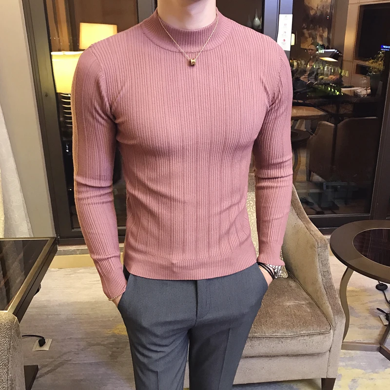 Nuovo maglione a righe a collo - Knitted Cardigan Men recensione e prezzo