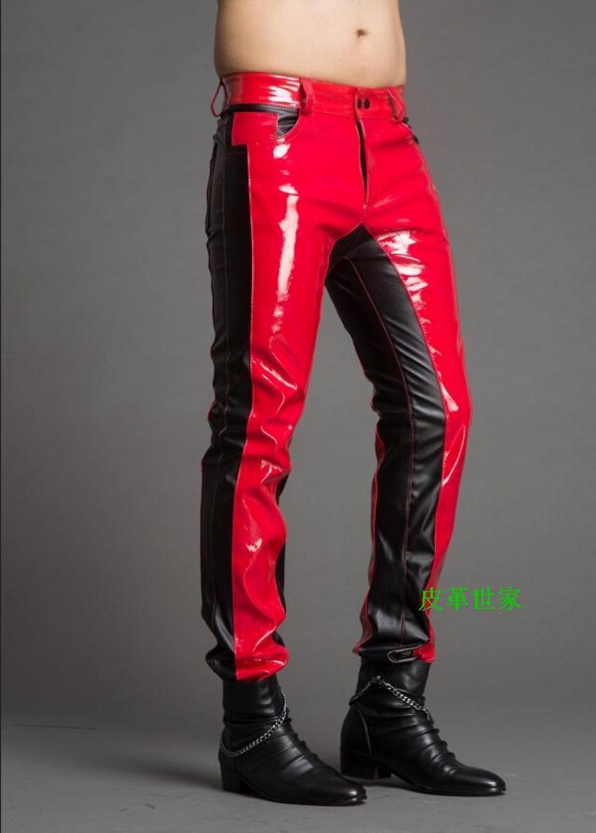 Pantaloni in pelle con cucitur - Jeans Pants Fashion Men recensione e prezzo