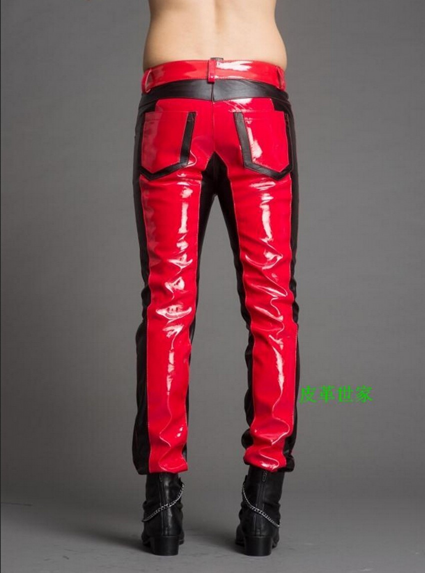 Pantaloni in pelle con cucitur - Jeans Pants Fashion Men recensione e prezzo