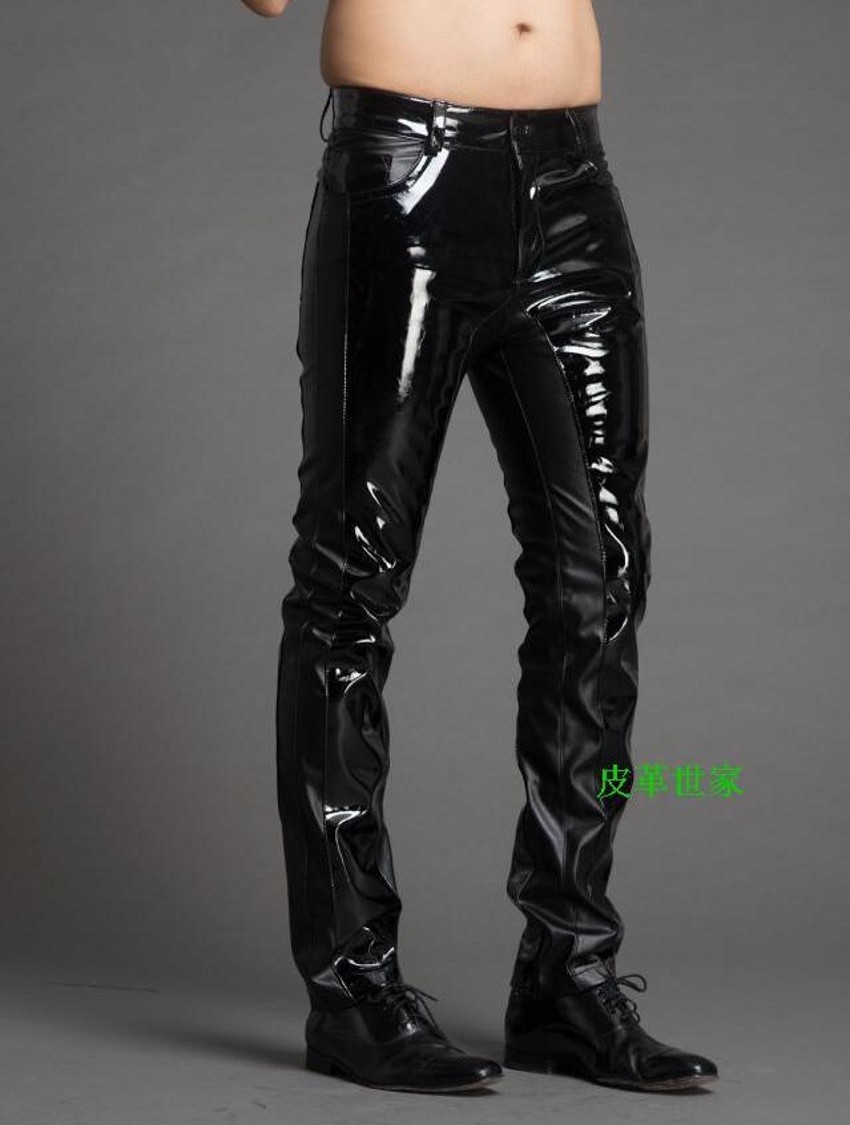 Pantaloni in pelle con cucitur - Jeans Pants Fashion Men recensione e prezzo