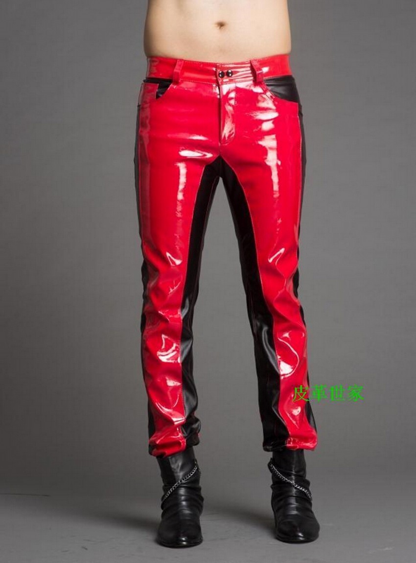 Pantaloni in pelle con cucitur - Jeans Pants Fashion Men recensione e prezzo