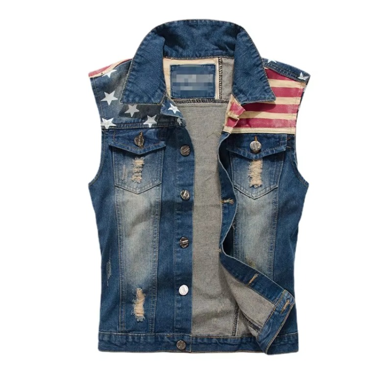 Gilet di jeans slim da uomo Gi - Men'S Fashion Vest With Jeans recensione e prezzo