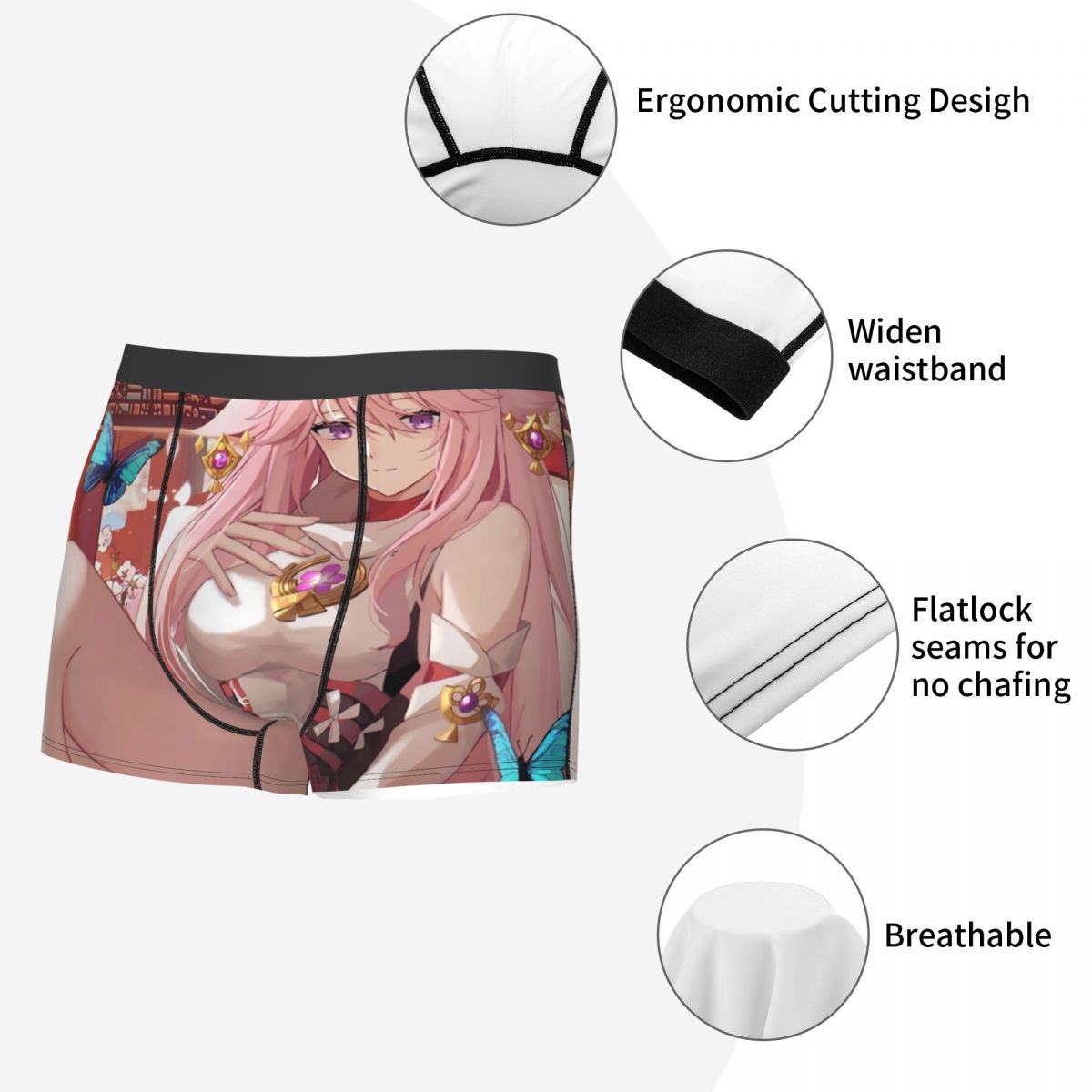 Genshin Impact Yae Miko Boxer  - Men'S Fashion Underwear recensione e prezzo