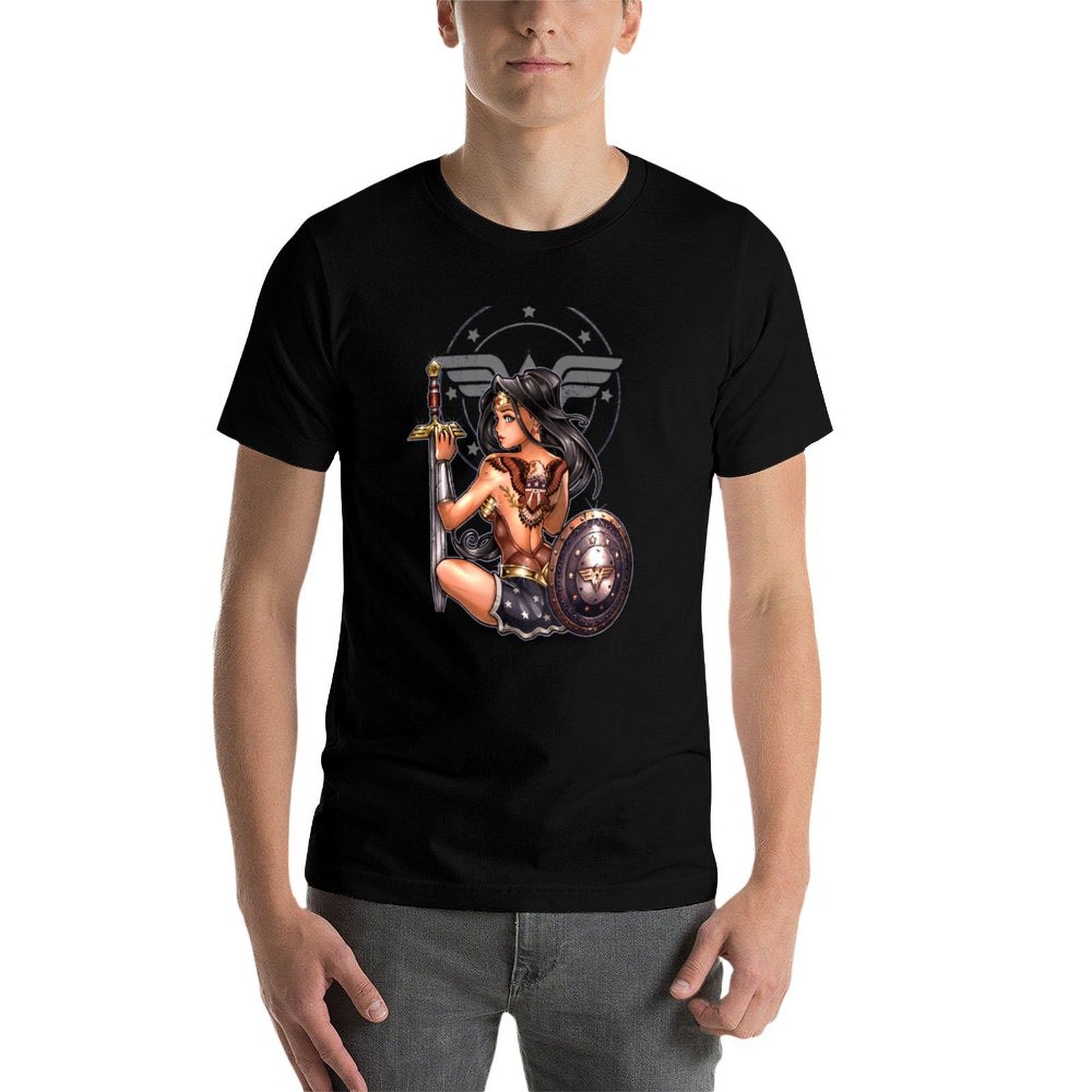 T-shirt versione pin-up di AMA - Amazon Men'S Fashion recensione e prezzo