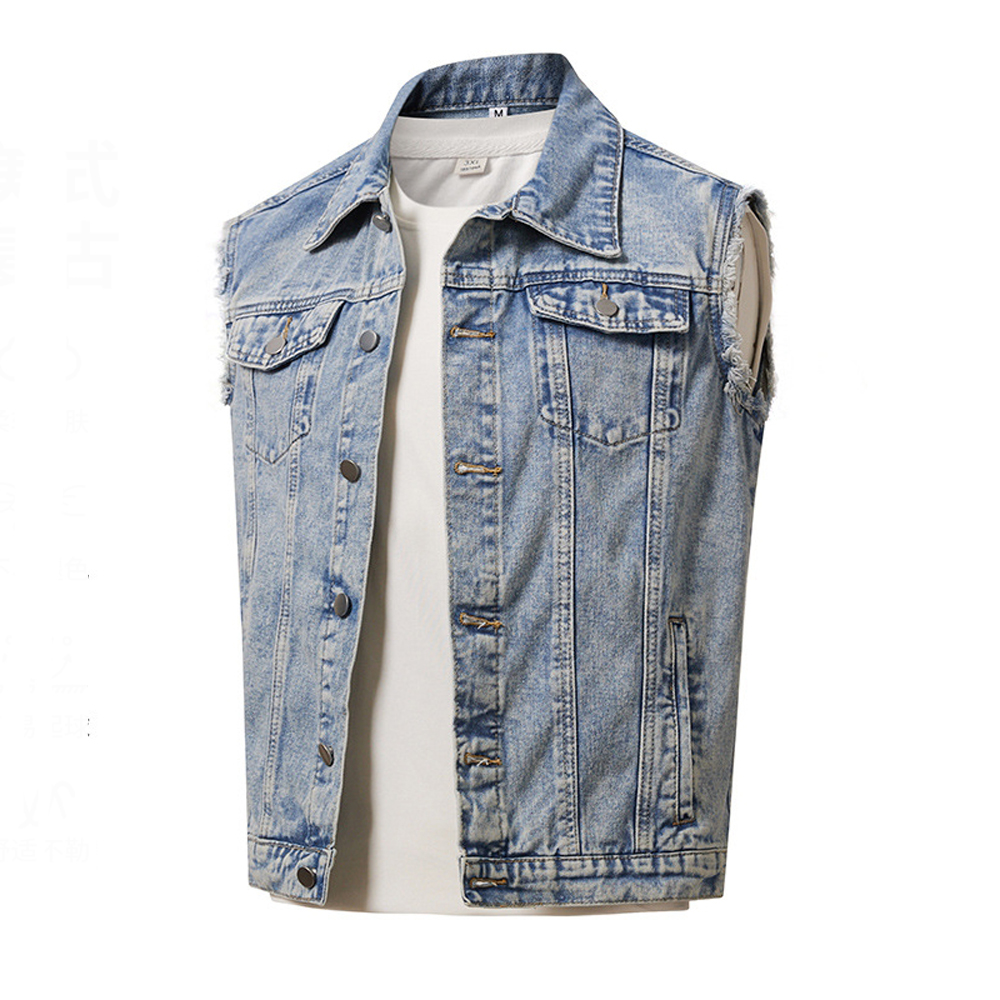 Gilet in Denim da Uomo Primave - Men'S Fashion Vest With Jeans recensione e prezzo