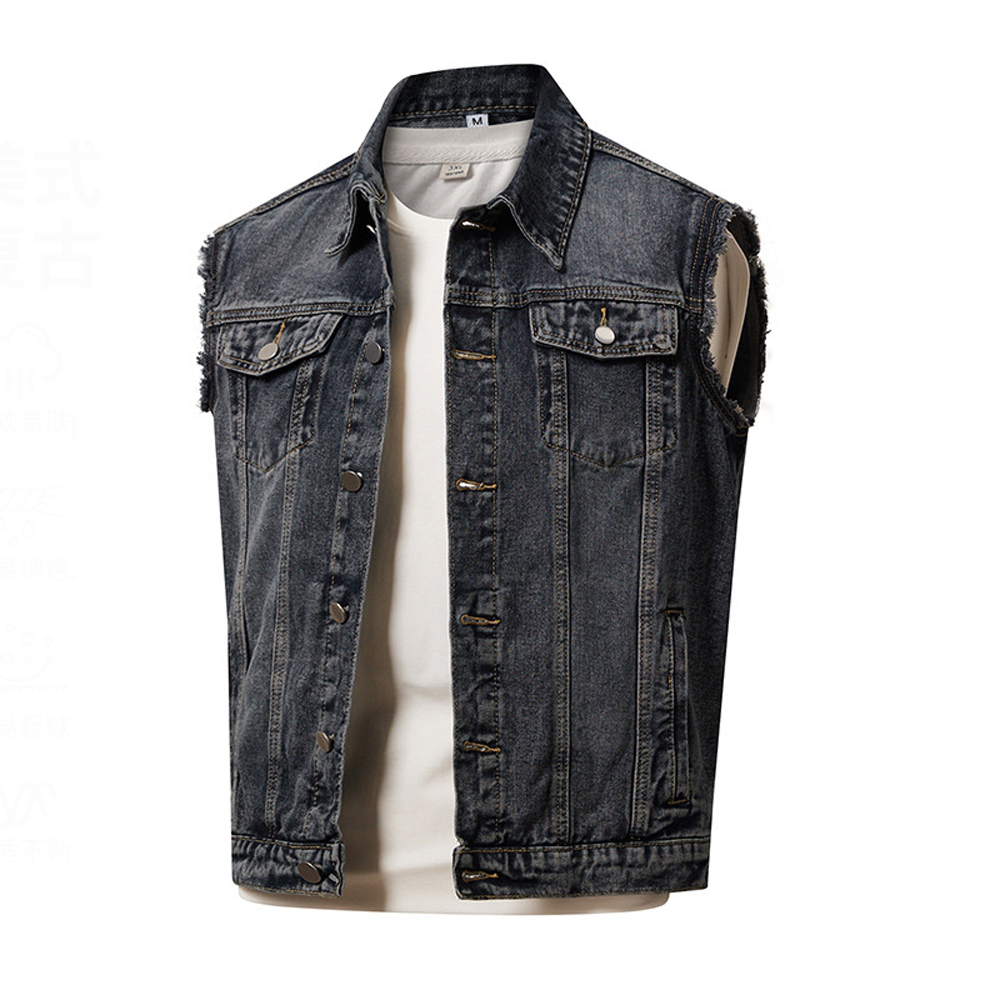 Gilet in Denim da Uomo Primave - Men'S Fashion Vest With Jeans recensione e prezzo