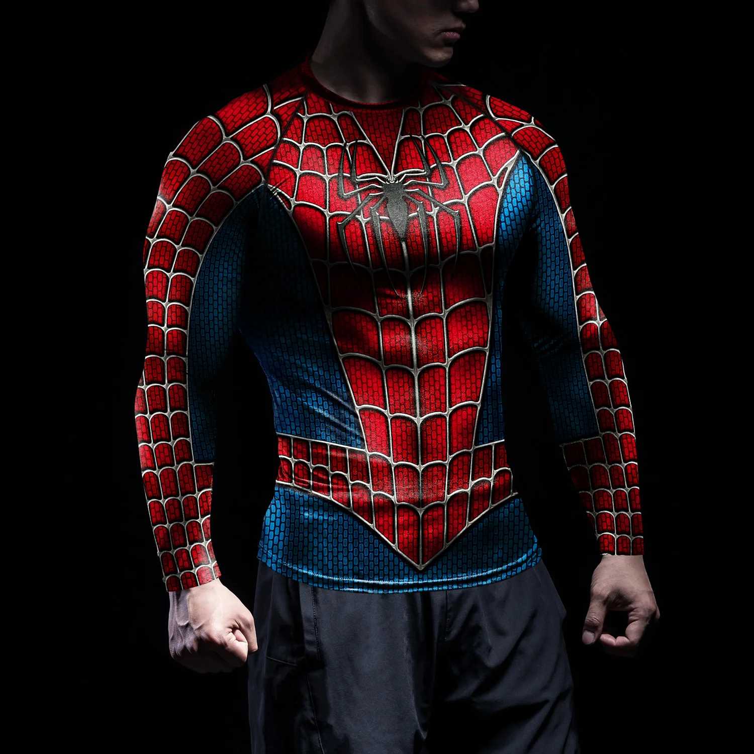 T-shirt Uomo Stampa Ragno, Mag - Compression Shirt Workout recensione e prezzo