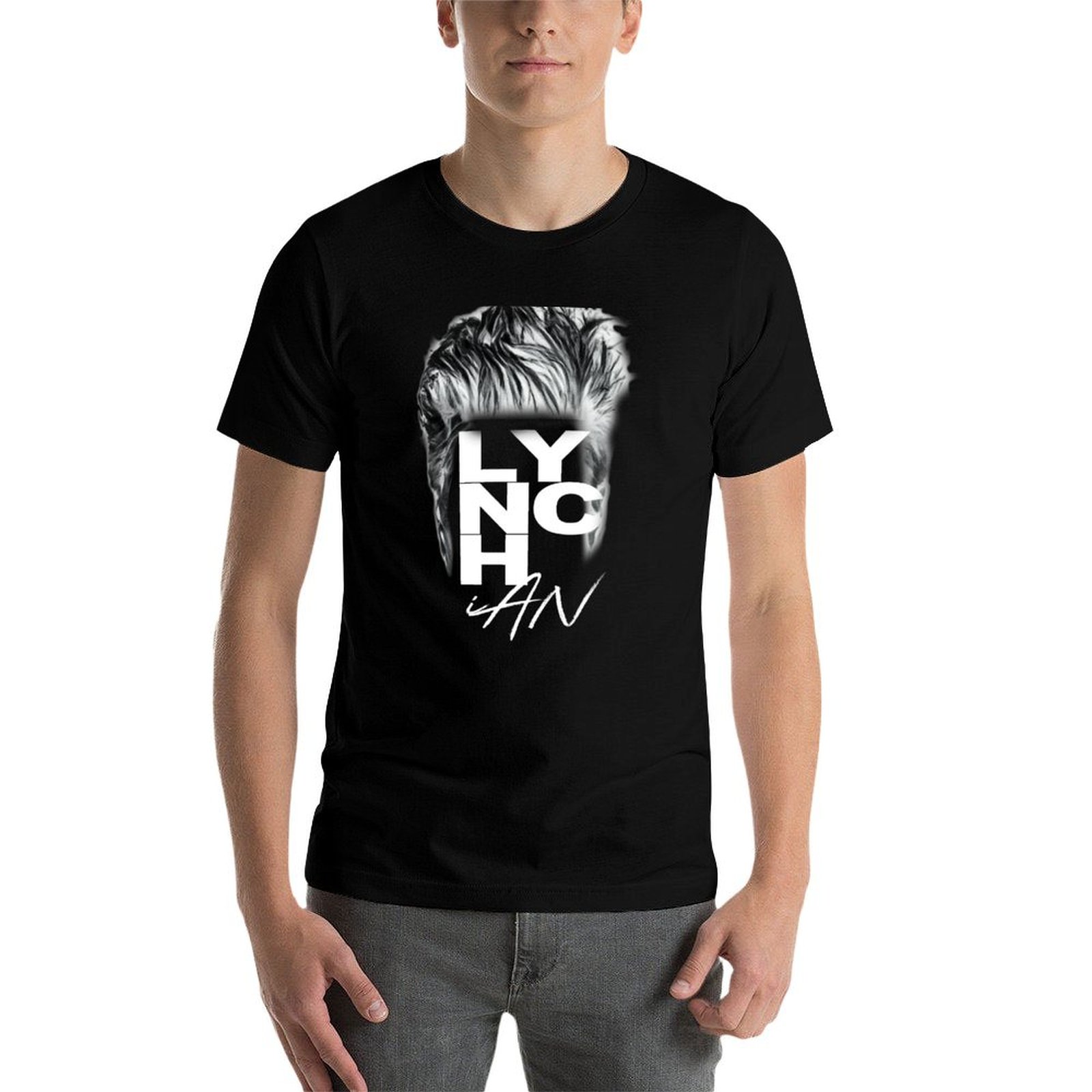 Lynch Haircut - T-shirt nera a - Men'S Fashion Haircuts recensione e prezzo