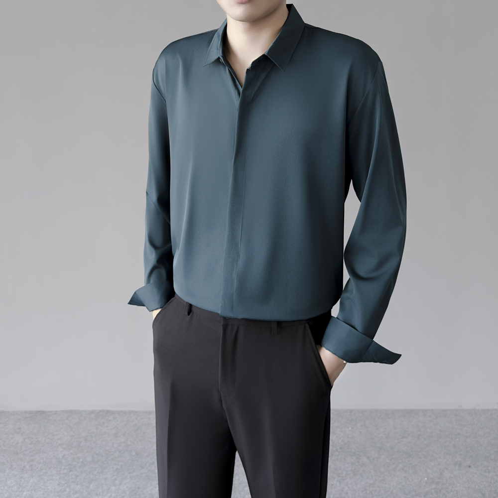 Camicia da uomo sottile primav - Dress Shirt Non-Iron recensione e prezzo