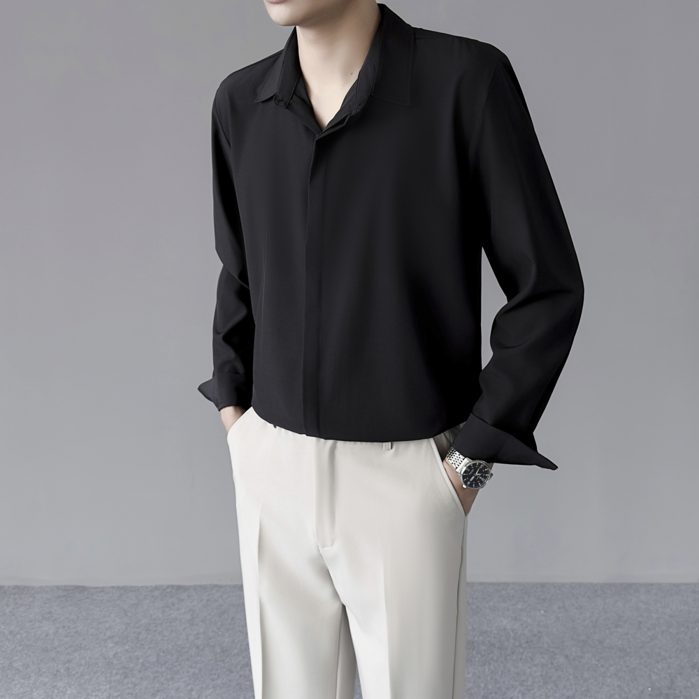 Camicia da uomo sottile primav - Dress Shirt Non-Iron recensione e prezzo