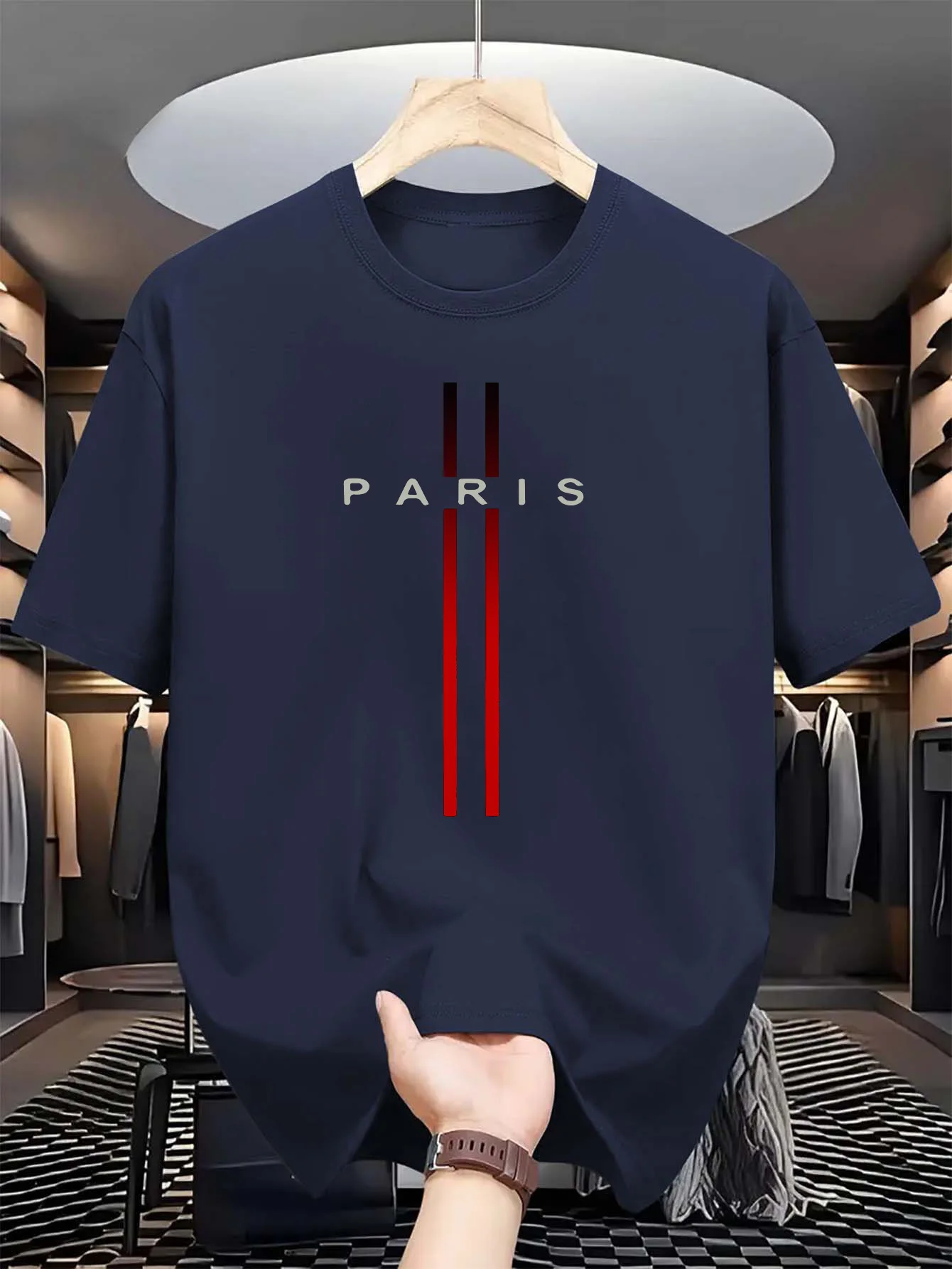 T-shirt da uomo a maniche cort - Paris Fashion Men recensione e prezzo