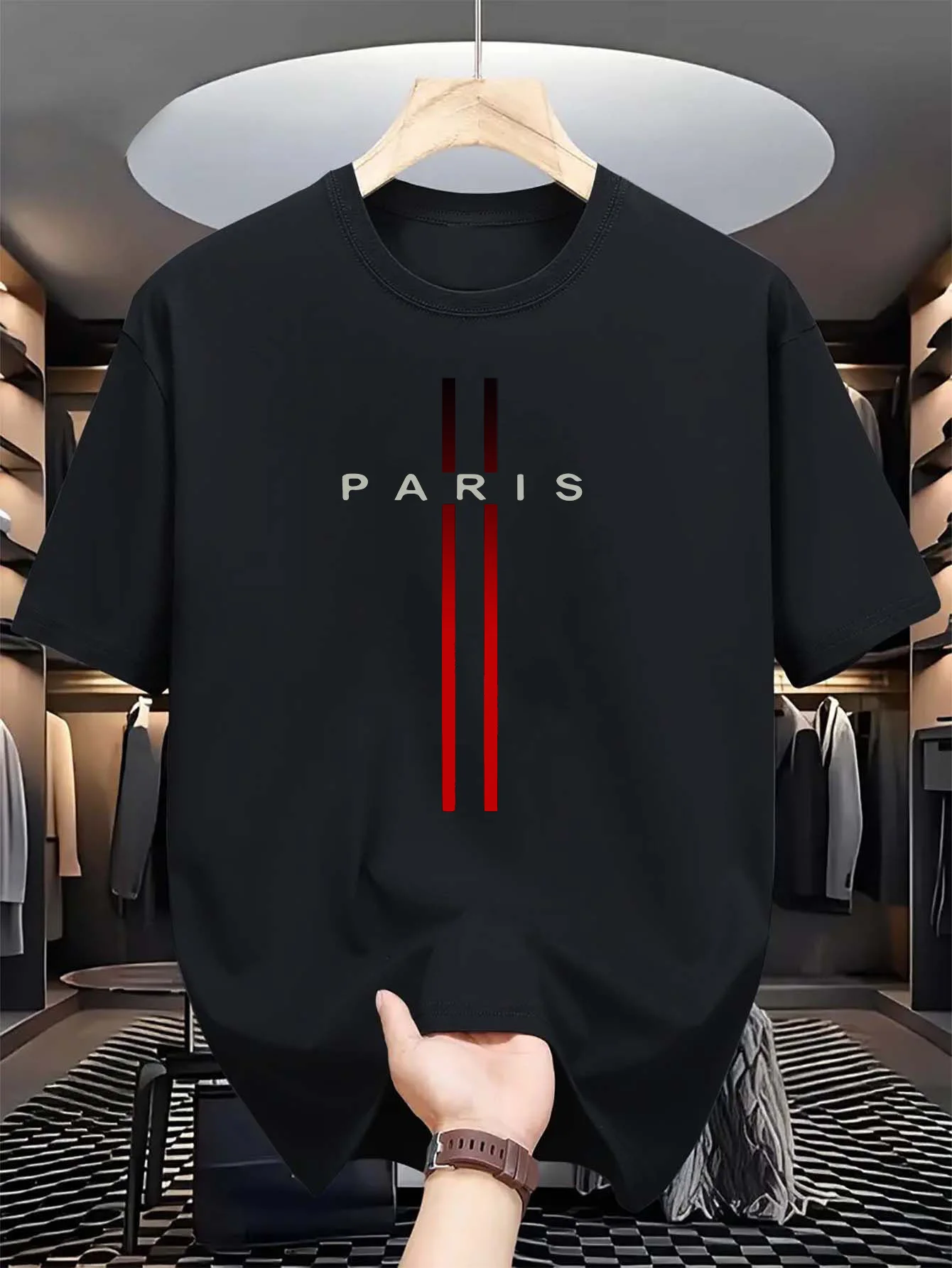 T-shirt da uomo a maniche cort - Paris Fashion Men recensione e prezzo