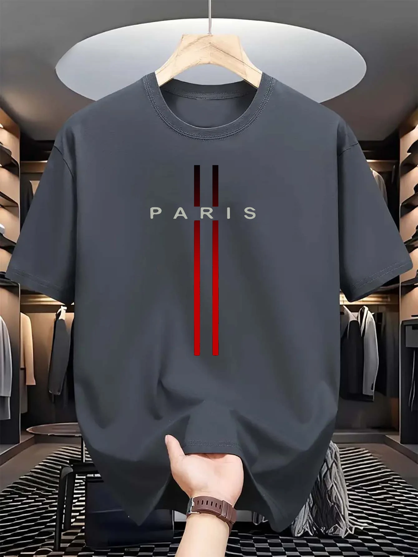 T-shirt da uomo a maniche cort - Paris Fashion Men recensione e prezzo