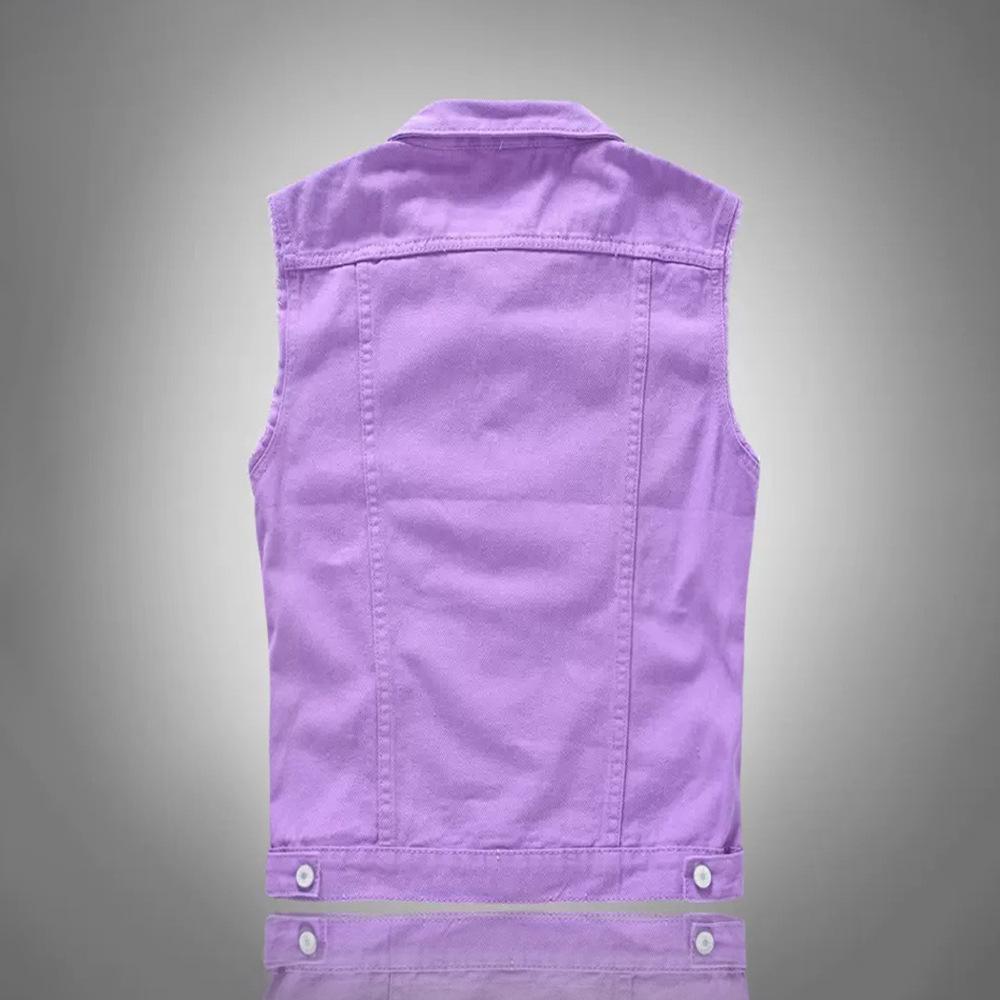 Nuovi Gilet in Denim Blu Casua - Men'S Fashion Vest With Jeans recensione e prezzo
