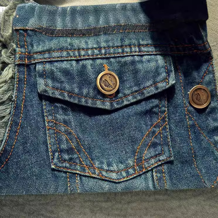 Nuovi Gilet in Denim Strappato - Men'S Fashion Vest With Jeans recensione e prezzo