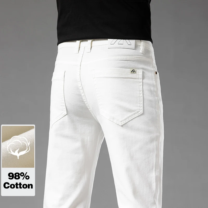 Jeans Slim da uomo estivi bian - Jeans Pants Fashion Men recensione e prezzo