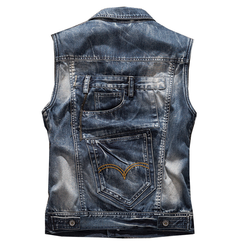Gilet in denim alla moda, gile - Men'S Fashion Vest With Jeans recensione e prezzo