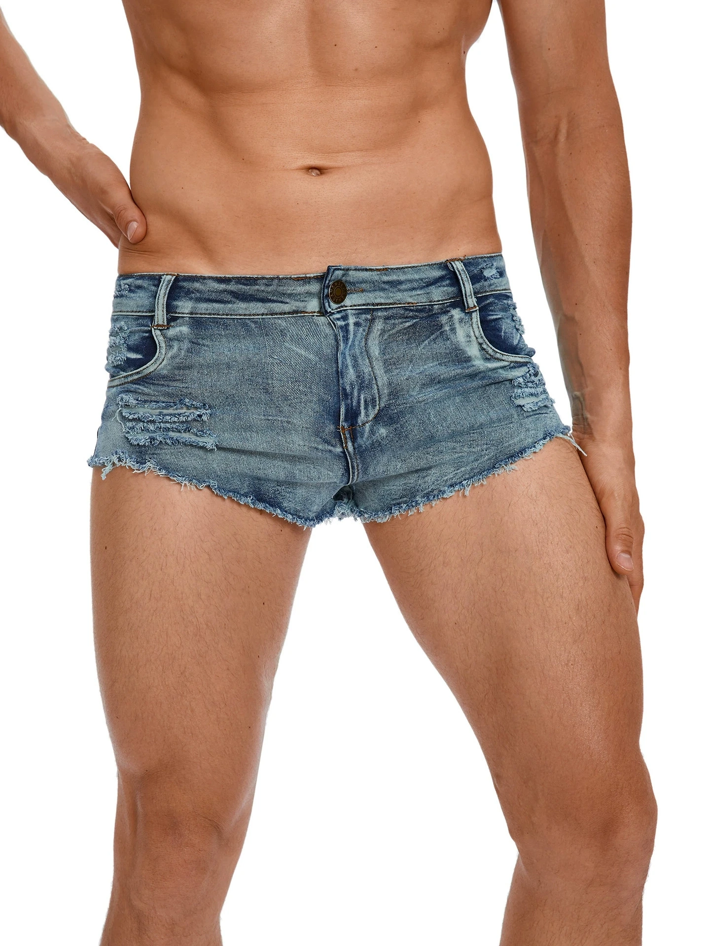 Pantaloncini Jeans da Uomo a V - Jeans Pants Fashion Men recensione e prezzo
