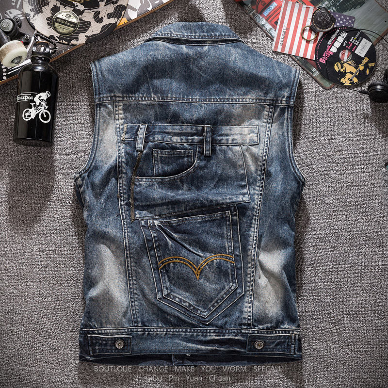 Nuovi Gilet in Denim Grigio Re - Men'S Fashion Vest With Jeans recensione e prezzo