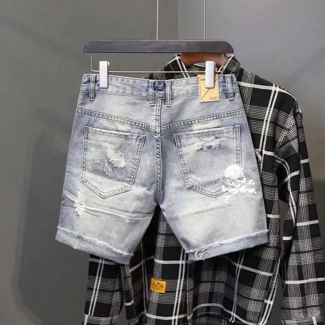 Jeans corti strappati elastici - Jeans Pants Fashion Men recensione e prezzo